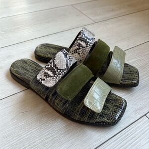 Freda Salvador Alita Padded Strap Sandal Eucalyptus Combo 9.5